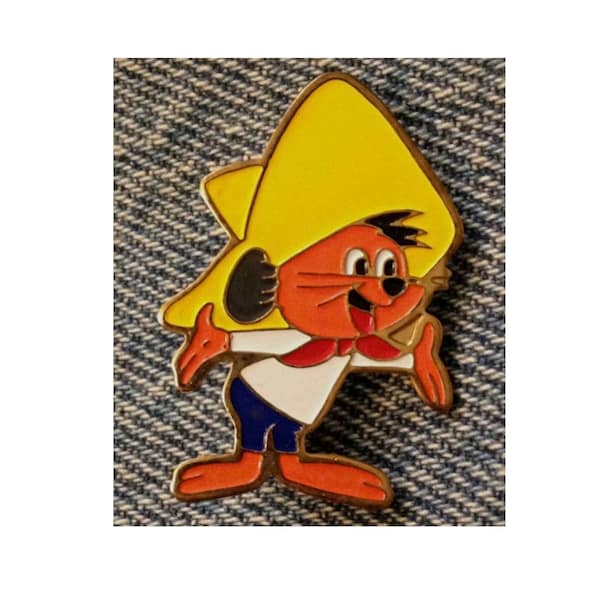 Speedy Gonzales Sammler Brosche Pin ~ Warner Bros. ~ Looney Tunes ~ 80er Jahre Vintage