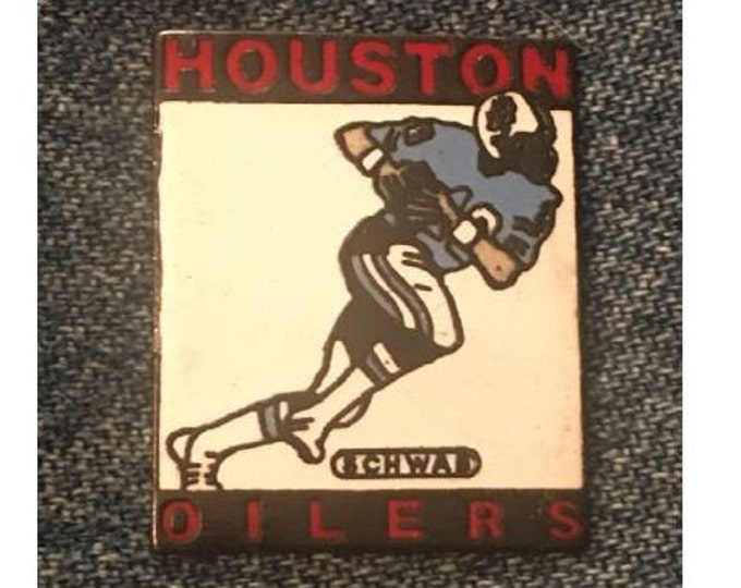 1989 Hoston Oilers Pin ~ NFL Sponsor ~ Charles Schwab ~ Football ~ Vintage by Peter David Inc.