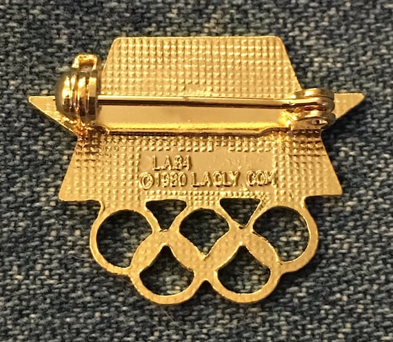 1984 Olympic Brooch Pin ~ LA ~ Los Angeles Summer Games With
