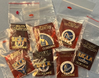 1984 UCLAオリンピックピンバッジ～7個セット～LA～ロサンゼルス～体操～テニス