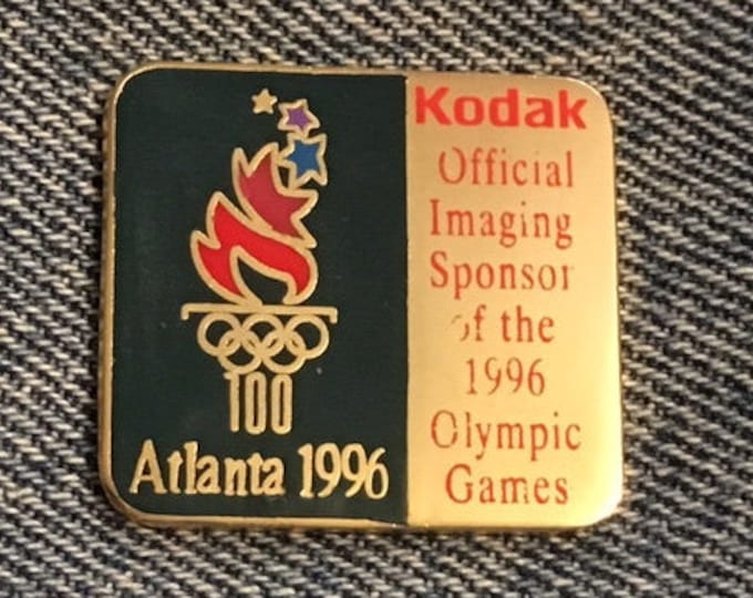 1996 Olympic Lapel Pin ~ Kodak ~ Official Sponsor Atlanta Summer Games ~ Image 2 of 9