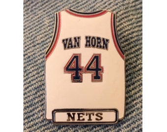 Keith Van Horn ~ #44 ~ Jersey Lapel Pin ~ New Jersey Nets ~ NBA ~ 1998 by Peter David