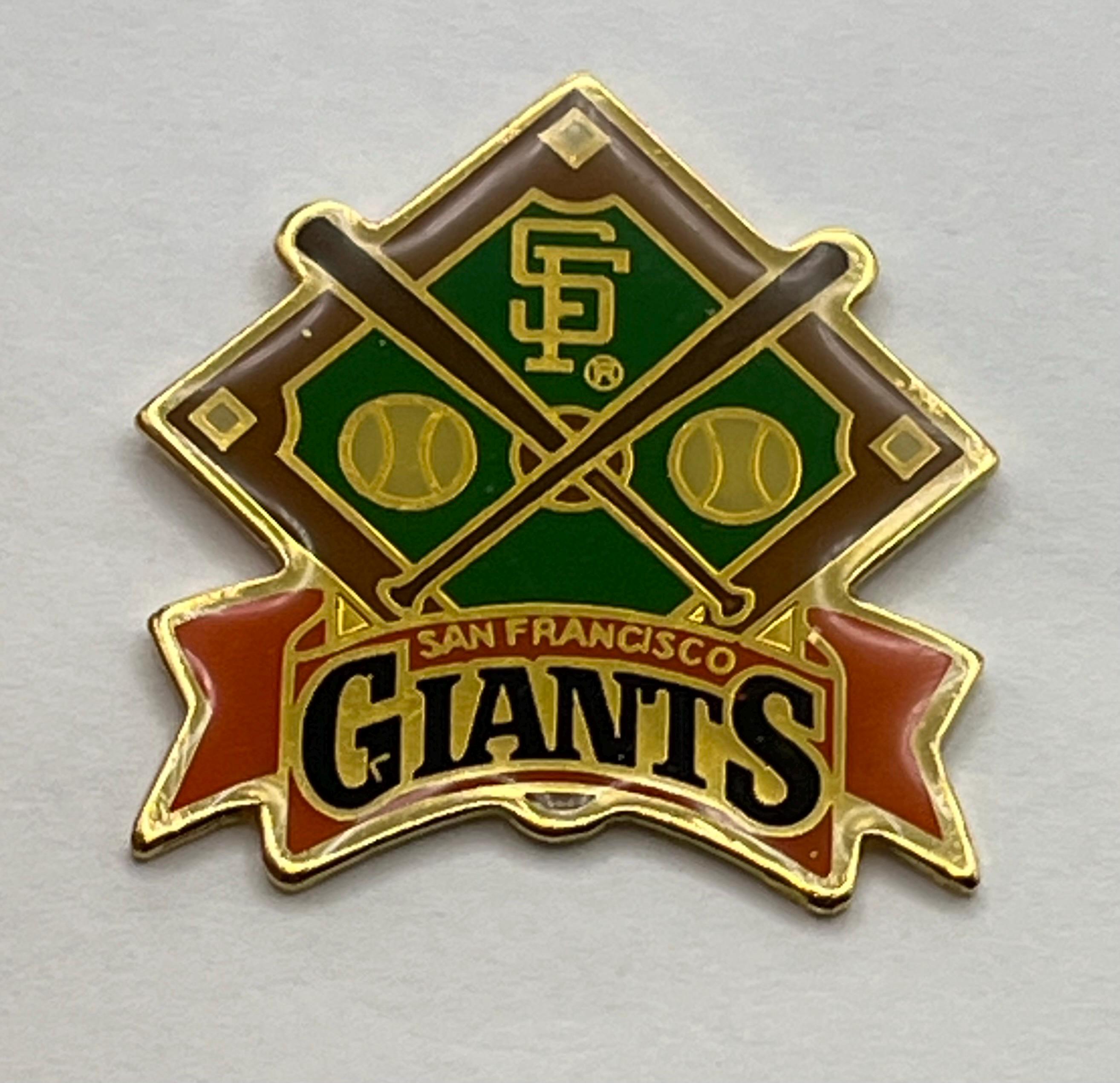 San Francisco Giants Vintage Pin ~ Cross Bats Over Diamond ~MLB