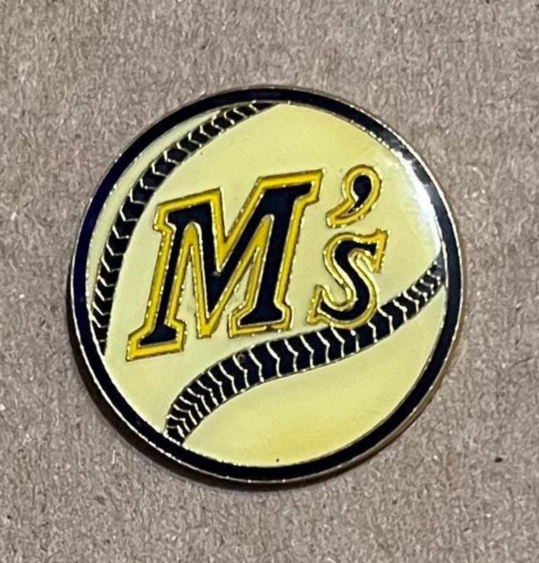1988 Seattle Mariners Original Vintage Lapel Pin ~ Old Logo ~ Baseball ...
