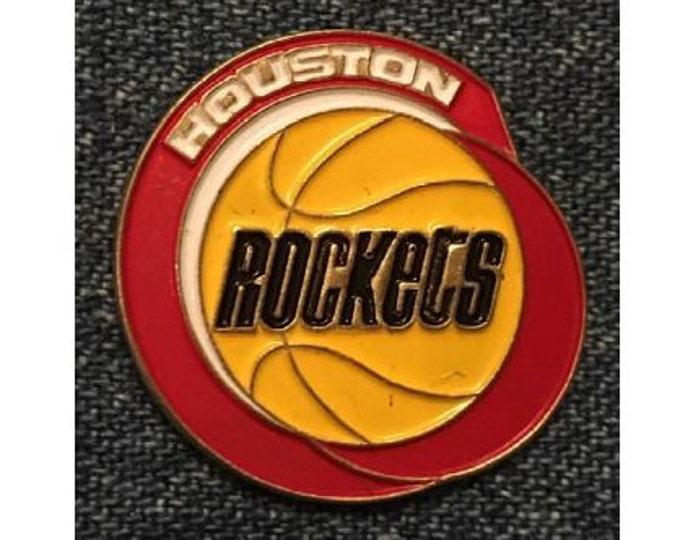 Houston Rockets Pin ~ Vintage Team Logo 1972-1995 ~ NBA ~ Basketball