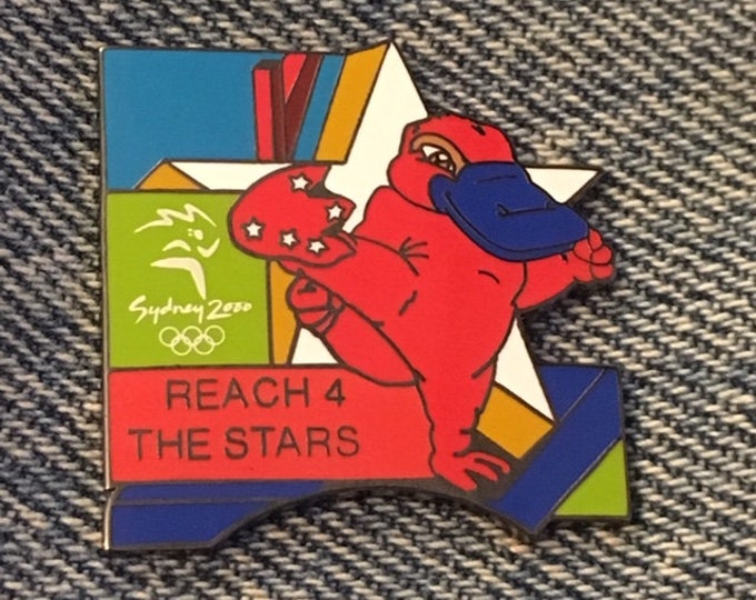 Sydney 2000 Olympic Pin ~ Mascot ~ Syd ~ Reach 4 the Stars