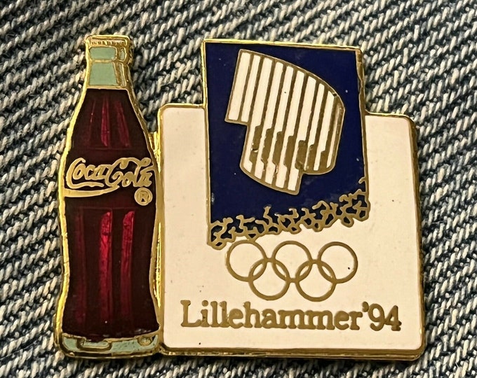 1994 Lillehammer Olympic Pin ~ Sponsor ~ Coca-Cola ~ Coke Bottle ~ by HoHo NYC