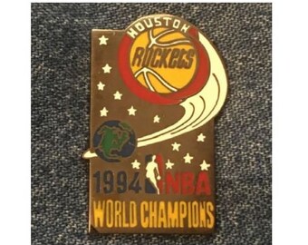 Houston Rockets Lapel Pin ~ 1994 NBA World Champions by Peter David