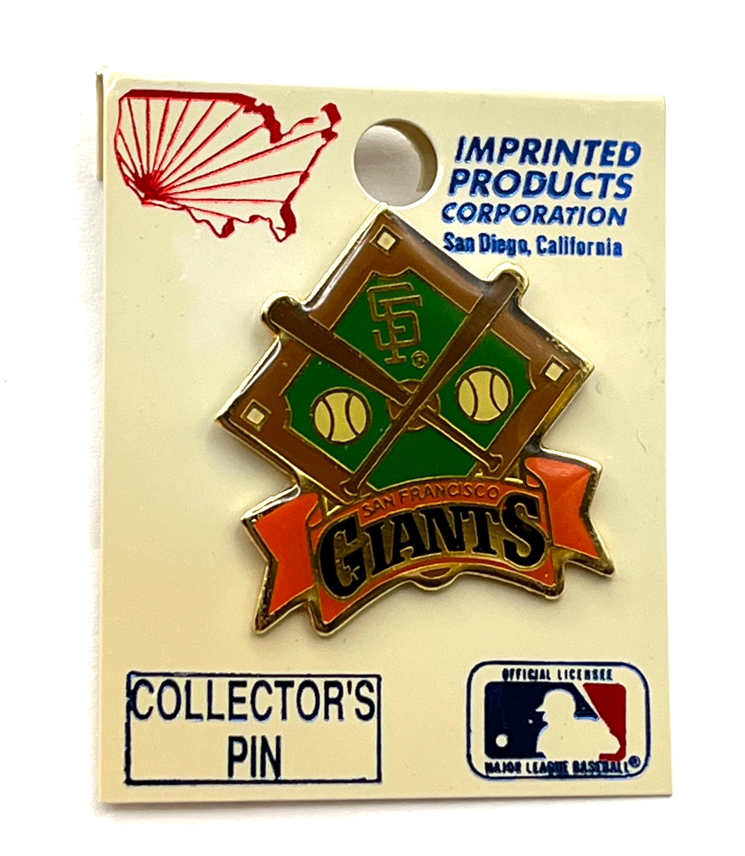 San Francisco Giants Vintage Pin ~ Cross Bats Over Diamond ~MLB