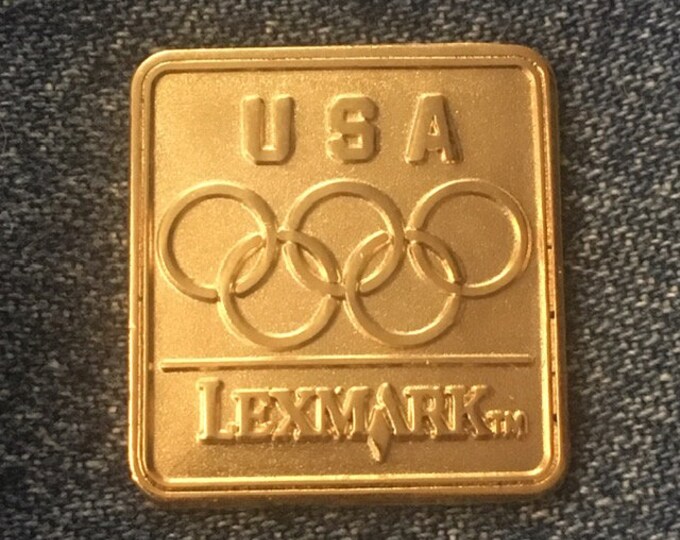 1996 Olympic Lapel Pin ~ USA Team Sponsor ~ Lexmark - Division of IBM