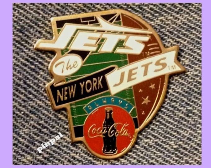 1994 New York Jets Pin ~ NFL ~ Football ~ Coca Cola Coke