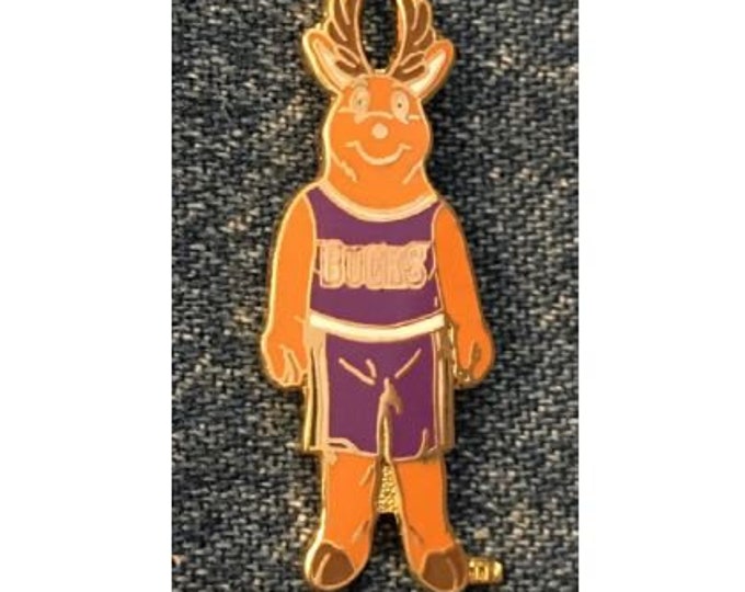 Milwaukee Bucks Lapel Pin ~ 1996 Vintage ~ Mascot: Bango the Buck ~ NBA