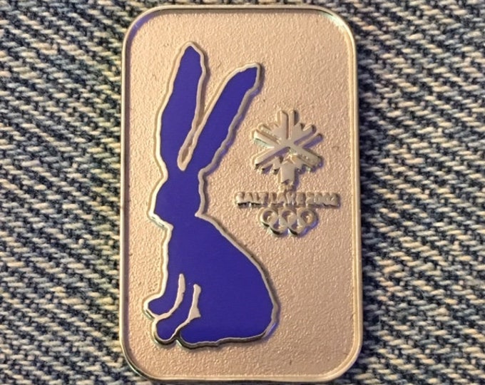 2002 Olympic Mascot Pin ~ Powder ~ snowshoe hare ~ SLC ~ Salt Lake City