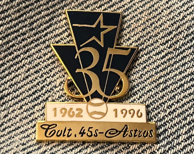 Houston Colt .45s Lapel Pin ~ 35 Years ~ 1962-1996 ~ Astros MLB ~ Baseball