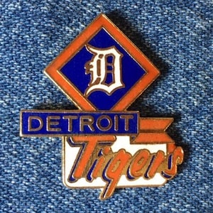 Original Vintage 1988 Detroit Tigers ~ Lapel Pin ~ MLB ~ Baseball ~ Cloisonné by Peter David