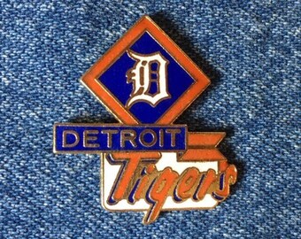 Original Vintage 1988 Detroit Tigers ~ Lapel Pin ~ MLB ~ Baseball ~ Cloisonné by Peter David