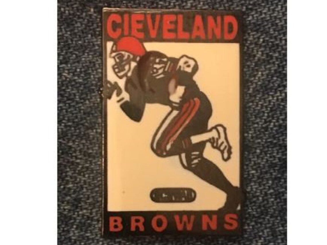 1990 Cleveland Browns Lapel Pin NFL Sponsor Charles