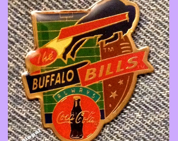 1994 Buffalo Bills Pin ~ NFL ~ Football ~ Coca Cola ~ Always Coke