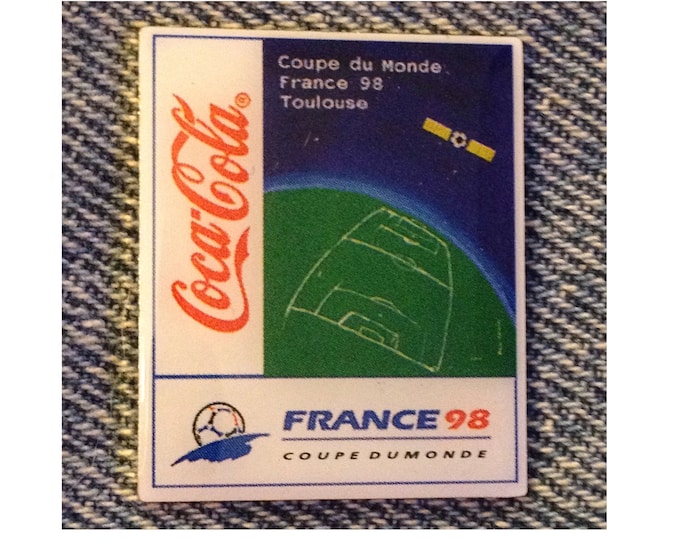 1998 World Cup Soccer Pin ~ Stadium City ~ Toulouse ~ Sponsor~Coca Cola~Coke