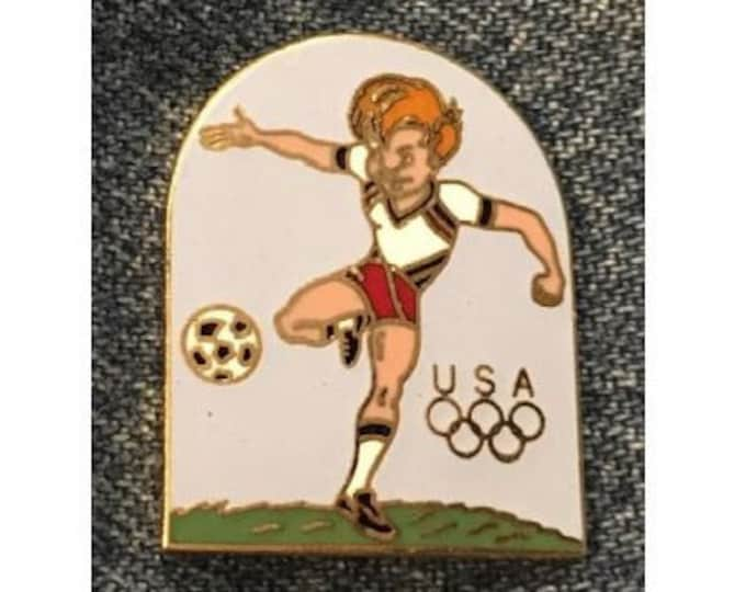 Soccer Olympic Pin ~ 1988 Seoul ~ from Hanna-Barbera Olympikids Cartoon Collection