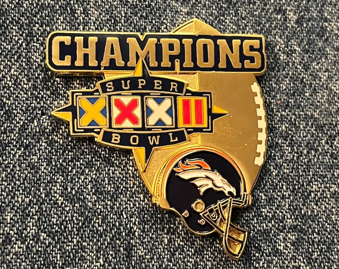 Super Bowl XXXIII Pin ~ 33 ~ Denver Broncos ~ Champions ~ NFL~by Peter David Inc. ~ 3D ~ pin on pin