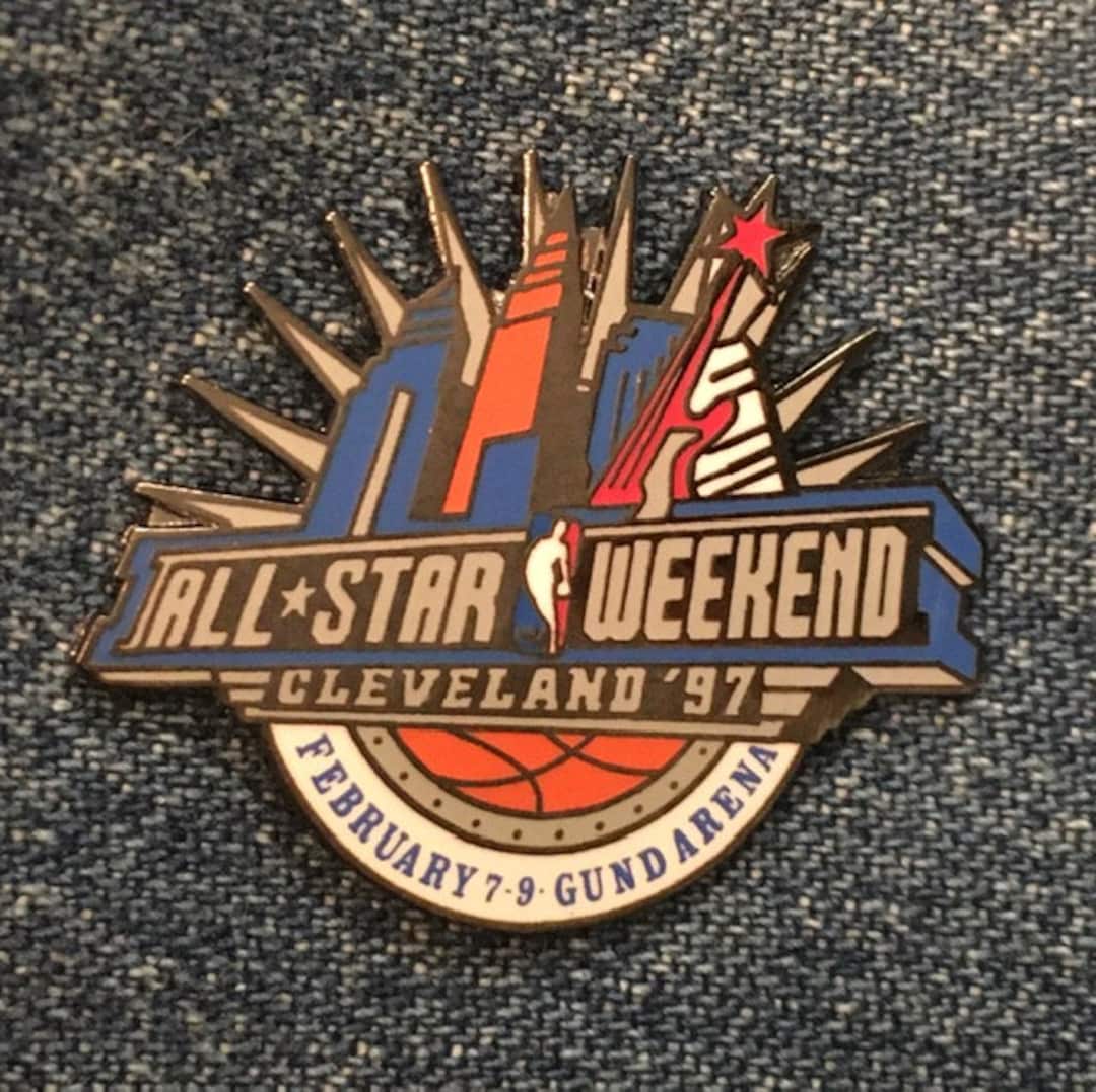 1997 All Star Weekend Pin ~ NBA ~ Gund Arena ~ Cleveland Cavaliers