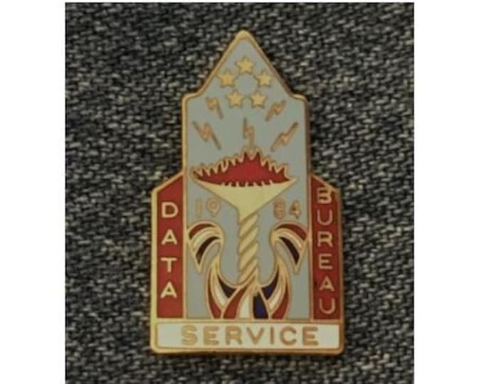 1984 Olympic Lapel Pin ~ Data Service Bureau ~ Los Angeles City Fire Department ~ LAFD