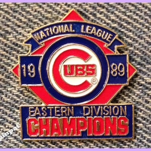 1989 Chicago Cubs Pin~National League Eastern Division Champions~MLB~Baseball