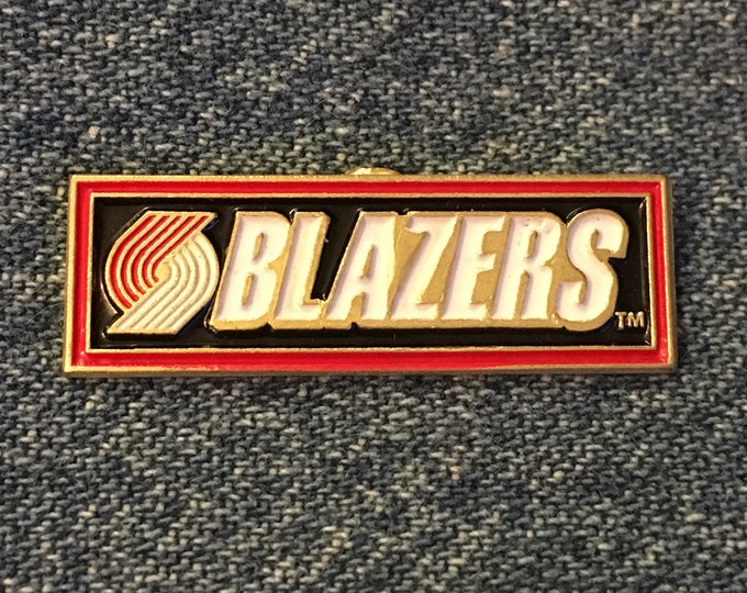 Portland Trail Blazers Pin ~ Banner ~ NBA ~ Basketball ~ 1990's vintage by C. P.& D.