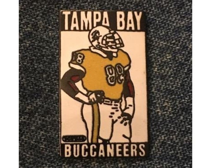 1989 Tampa Bay Buccaneers Lapel Pin ~ NFL Sponsor: Charles Schwab ~ Football ~ Vintage by Peter David Inc.