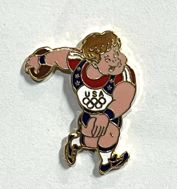 Discus ~ Track & Field Olympic Pin ~ 1988 Seoul ~ from Hanna-Barbera Olympikids Cartoon Collection
