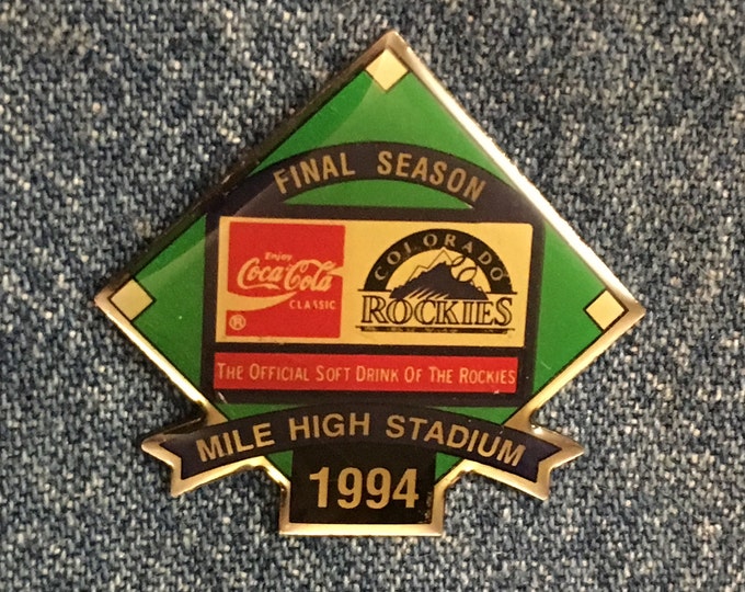 1994 Colorado Rockies Pin ~ Mile High Stadium ~ MLB ~ Baseball ~ by C.P.&D.