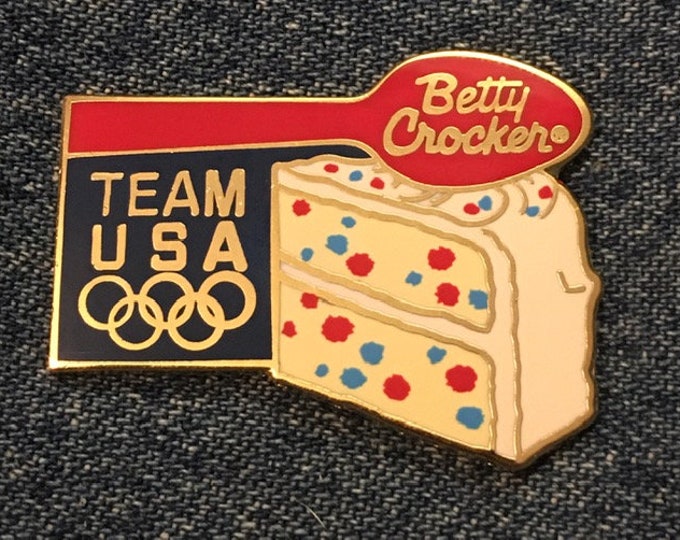1996 Olympic Lapel Pin ~ Team USA ~ Sponsor ~ Betty Crocker