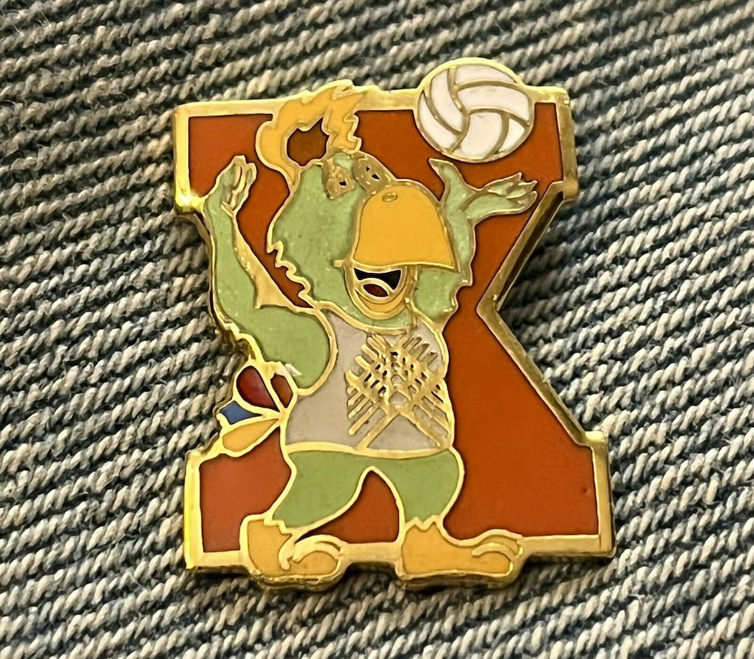 Volleyball Lapel Pin 1987 Pan Am Games at Indianapolis Etsy