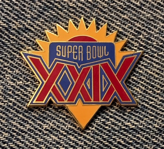 Vintage 1995 Super Bowl 29 Pinxxix at Miami FL San Francisco