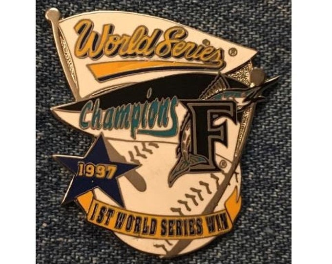 Florida Marlins Lapel Pin ~ MLB ~ 1997 Champions ~ First World Series Win