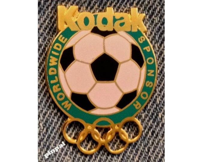 Soccer Olympic Pin ~ Sponsor ~ Kodak ~ Football ~ 1996 Atlanta Summer Games