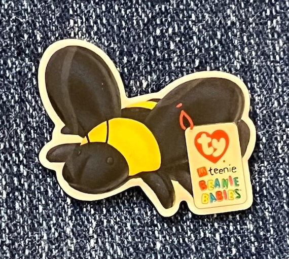 Bumble The Bee ~ McDonald's Ty Teenie Beanie Babies Crew Pin ~ 2000 Vintage