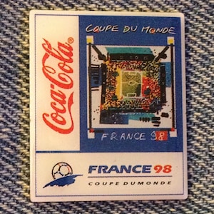 1998 World Cup Soccer Pin ~ Sponsor ~ Coca Cola ~ Coke