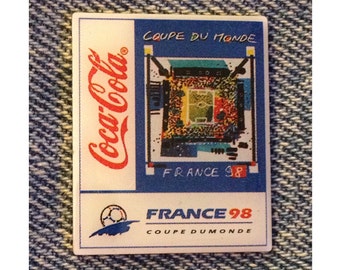 1998 World Cup Soccer Pin ~ Sponsor ~ Coca Cola ~ Coke