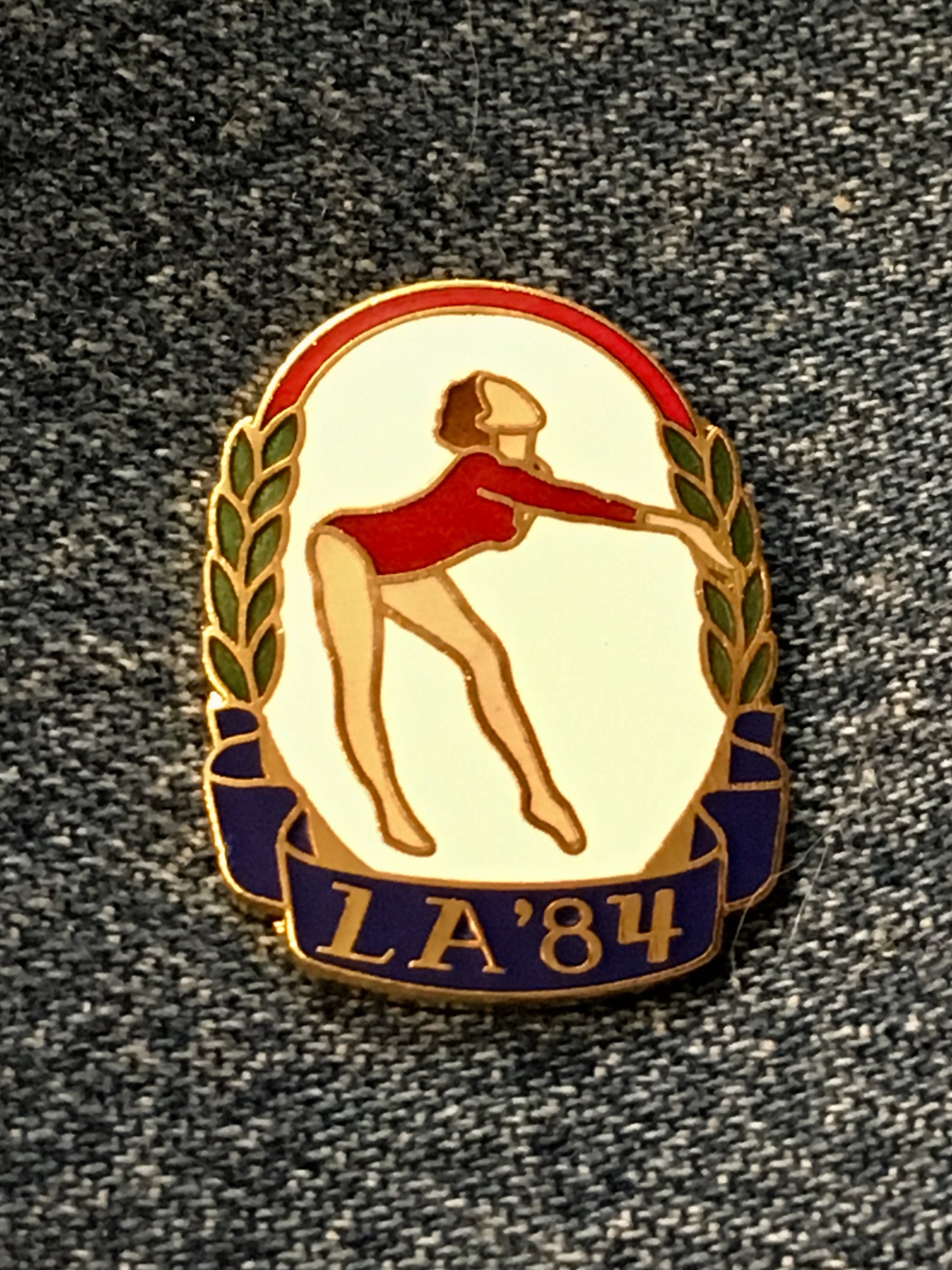 Gymnastics Olympic Pin Floor Exercise 1984 Los Angeles Summer Games