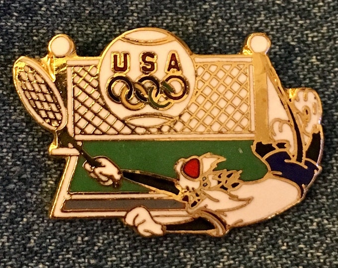 WB Looney Tunes Pin ~ Sylvester the Cat by HoHo NYC ~ 1996 Olympic Games ~ USA Team