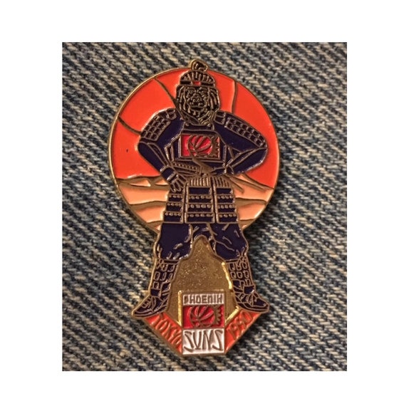 Phoenix Suns Lapel Pin Opening Game In Tokyo Of 1990 Season Etsy