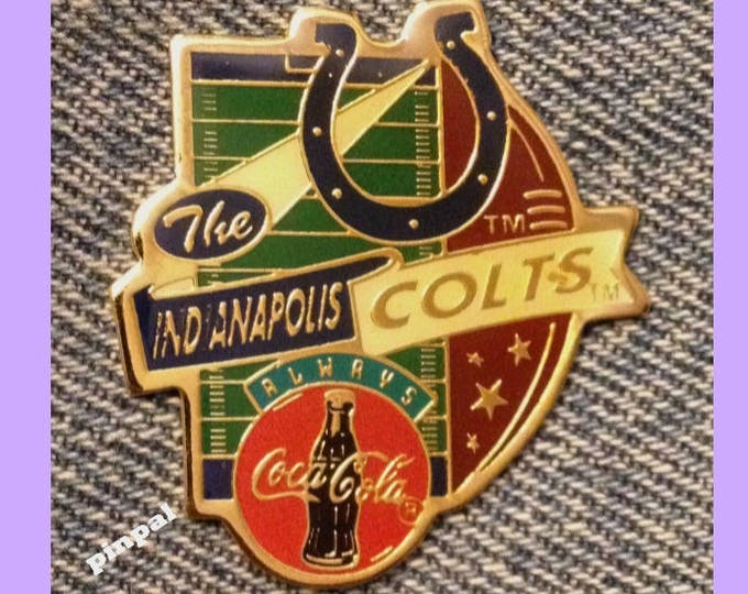 1994 Indianapolis Colts Pin ~ NFL ~ Football ~ Coca Cola ~ Always Coke