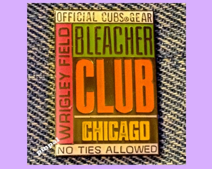 Chicago Cubs Lapel Pin~Wrigley Field Bleacher Club~1992~Vintage~MLB~Baseball