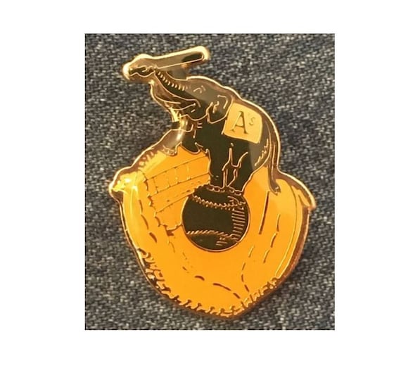 Oakland Athletics A's Lapel Pin ~ Elephant Stomper ~ 90's Vintage