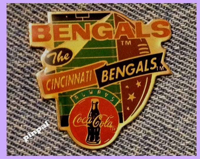 1994 Cincinnati Bengals Pin ~ NFL ~ Football ~ Coca Cola Coke