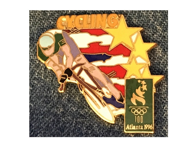 Cycling Olympic Pin ~ 1996 Atlanta Summer Games ~ by HoHo NYC