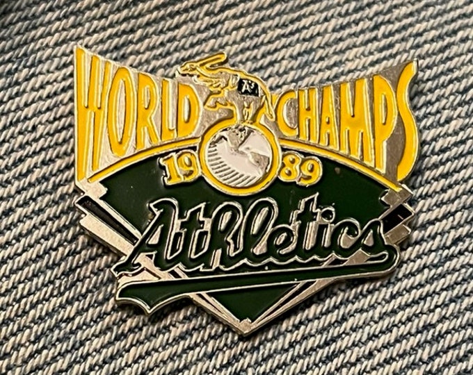 Oakland Athletics A's Lapel Pin ~ MLB ~ 1989 World Champs ~ Baseball ~ by CP&D