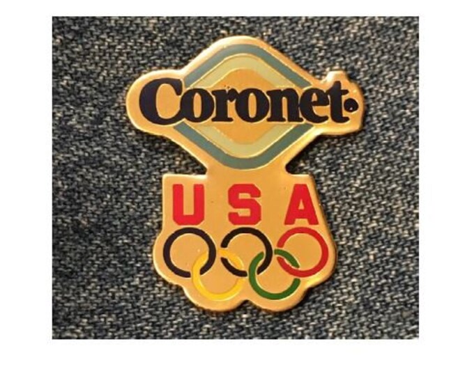 1992 Olympic Lapel Pin ~ undated ~ USA Team Sponsor ~ Coronet